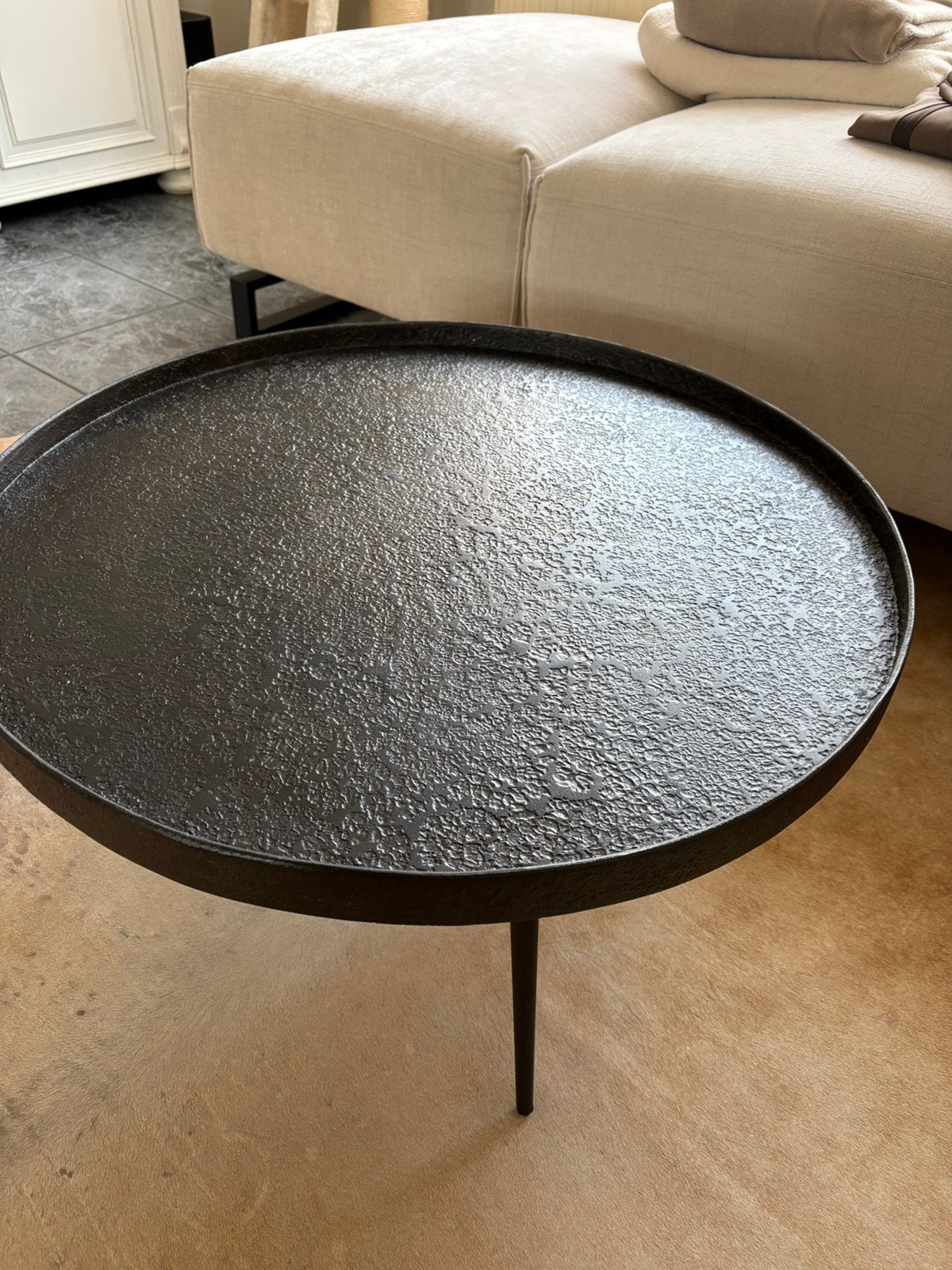 Salontafel rond, Ophalen, 50 tot 100 cm, Rond, 50 tot 100 cm