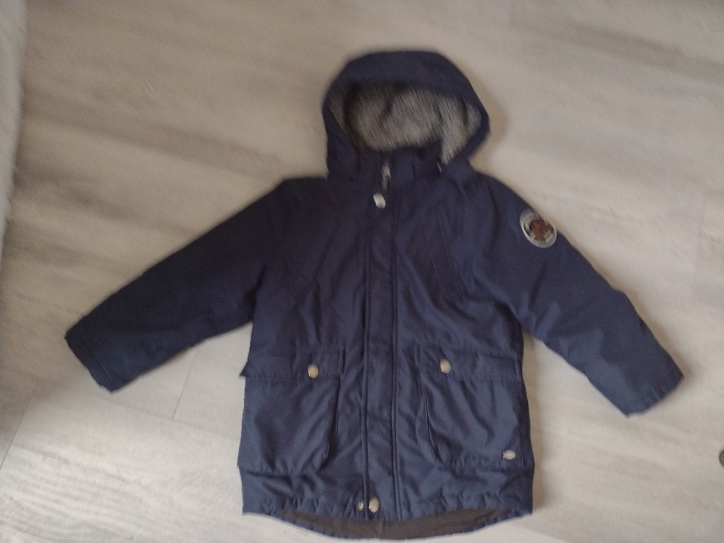 Mooie, warme winterjas maat 116 - 6 jaar, Ophalen, NAME IT., Zo goed als nieuw, Jongen