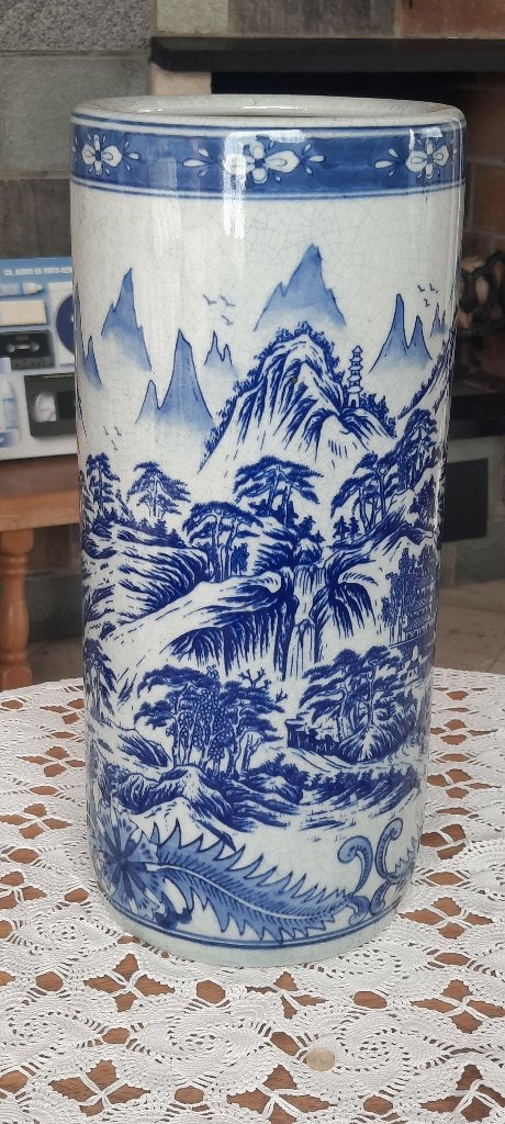 Decoratief vaas in Delfts blauw, Antiek en Kunst, Ophalen