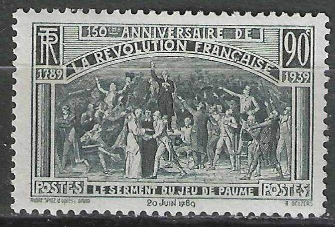 France 1939 - Yvert 444 - Révolution française (PF), Envoi, Non oblitéré