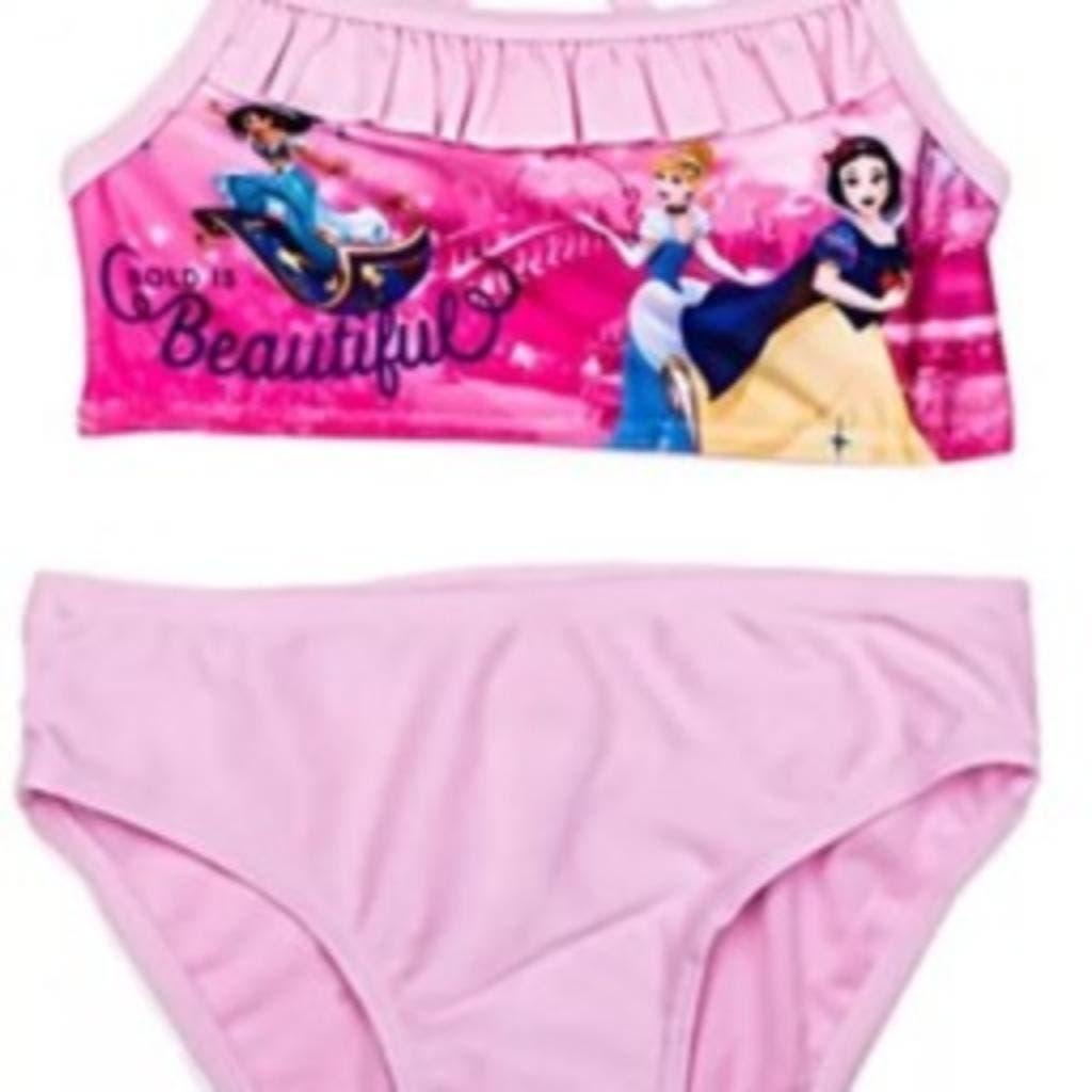 Disney Princess Bikini Roze - Maat 98 - 104 - 128, Kinderen en Baby's, Kinderkleding | Kinder-zwemkleding, Maat 104, Bikiniset