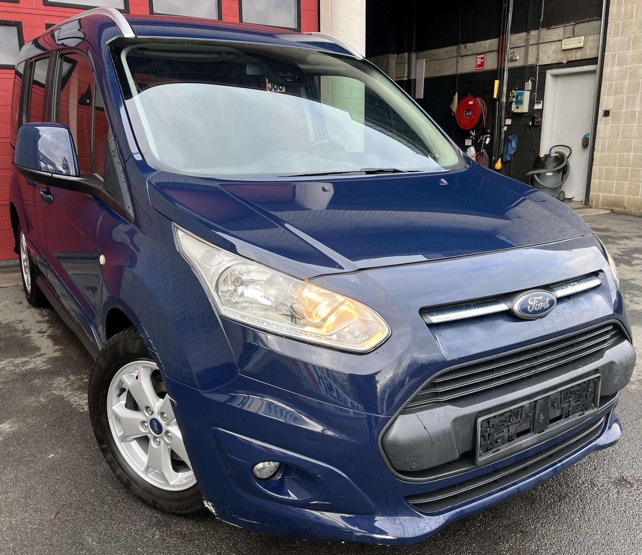 Ford Transit Connect 1.0 EcoBoost Trend + CLIM + 5 PL + JANT, Auto's, Parkeersensor, Gebruikt, Euro 6, Blauw
