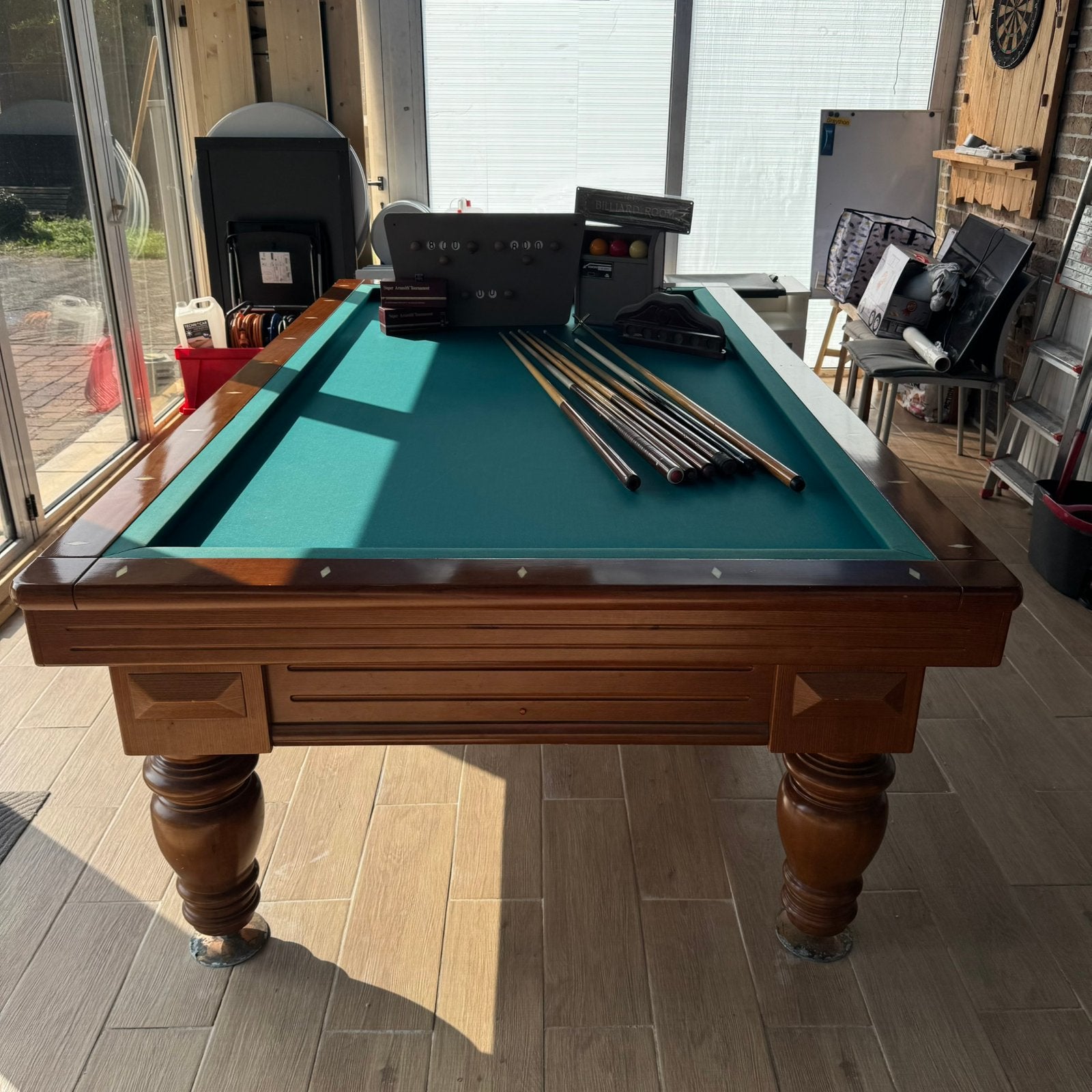 Professionele biljarttafel van 2m30, Sport en Fitness, Ophalen, Gebruikt, Biljarttafel