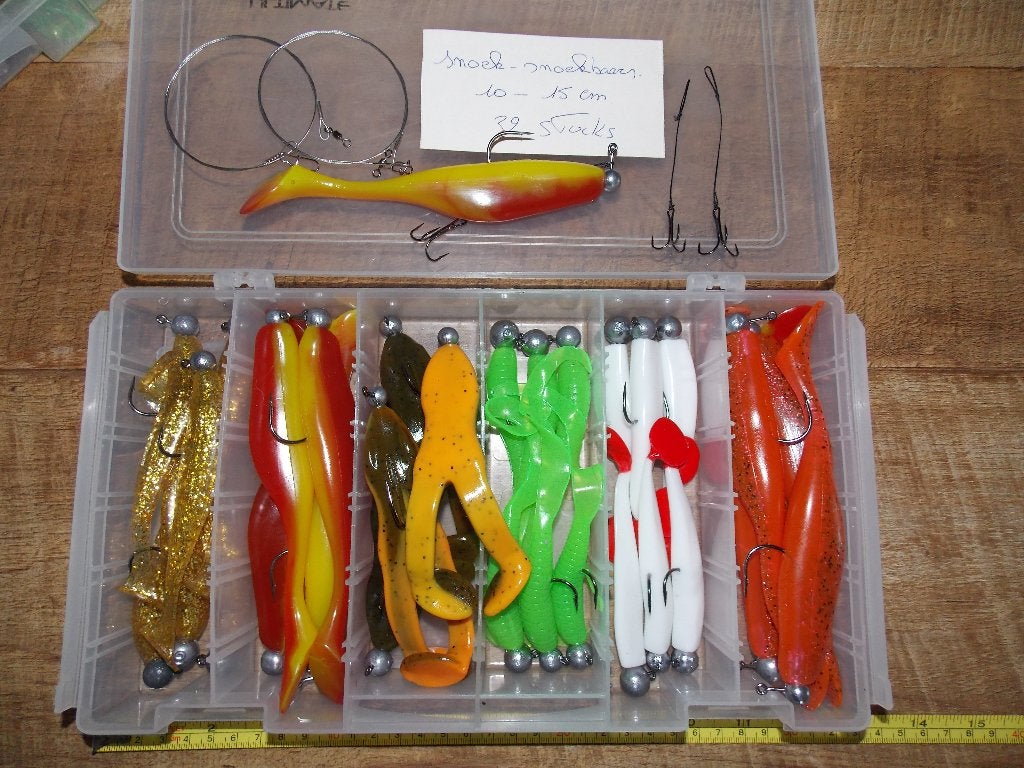 Box snoek shads, Watersport en Boten, Ophalen of Verzenden, Nieuw, Complete set