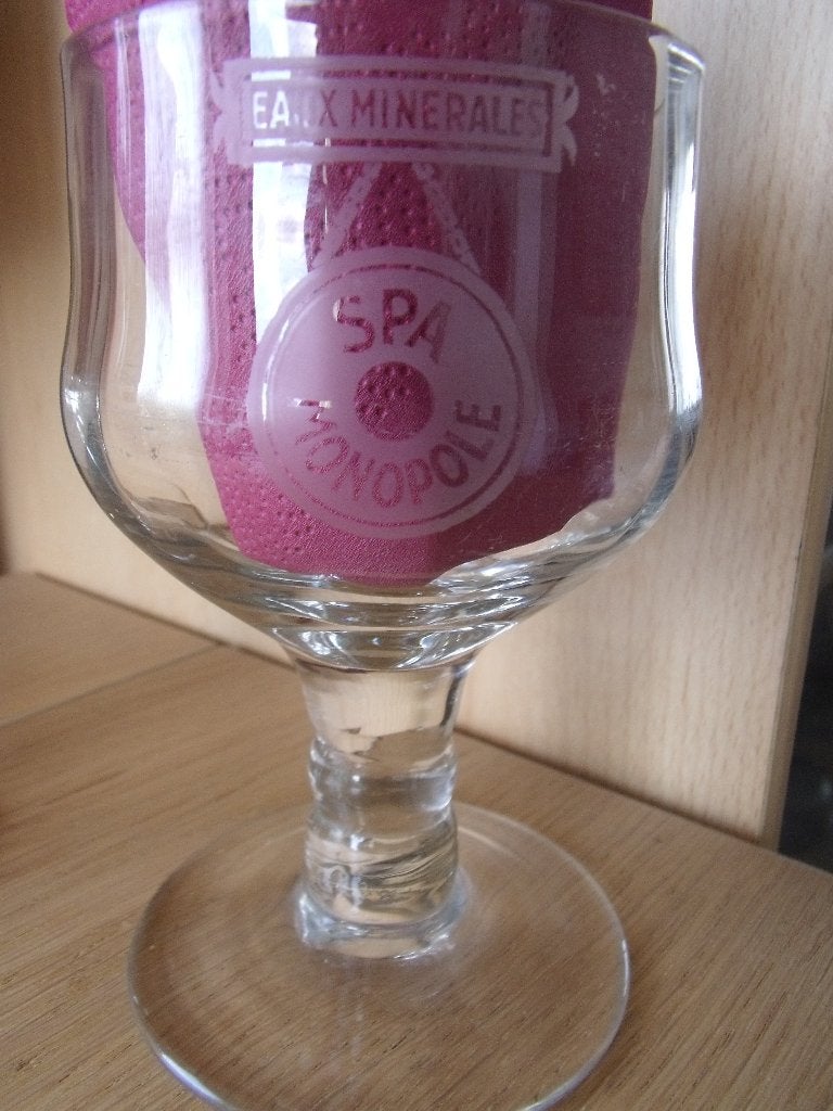 oud spa-glas, Verzamelen, Glas en Drinkglazen, Ophalen, Zo goed als nieuw