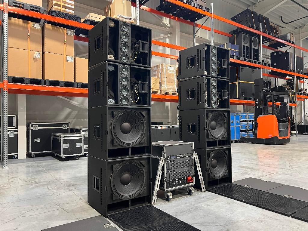 Dynacord: 4x COBRA-TOP 4x COBRA-SUB 2x L2400 1x DSP600, Enlèvement ou Envoi, Utilisé, Ensemble surround complet, Autres marques