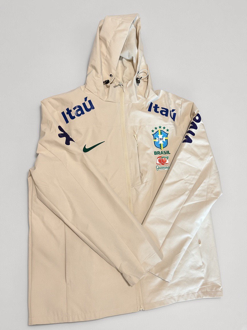 Veste Nike CBF Brésil M– Beige – Edition Itaú / Guaraná, Vêtements | Hommes, Enlèvement ou Envoi, Comme neuf, Beige