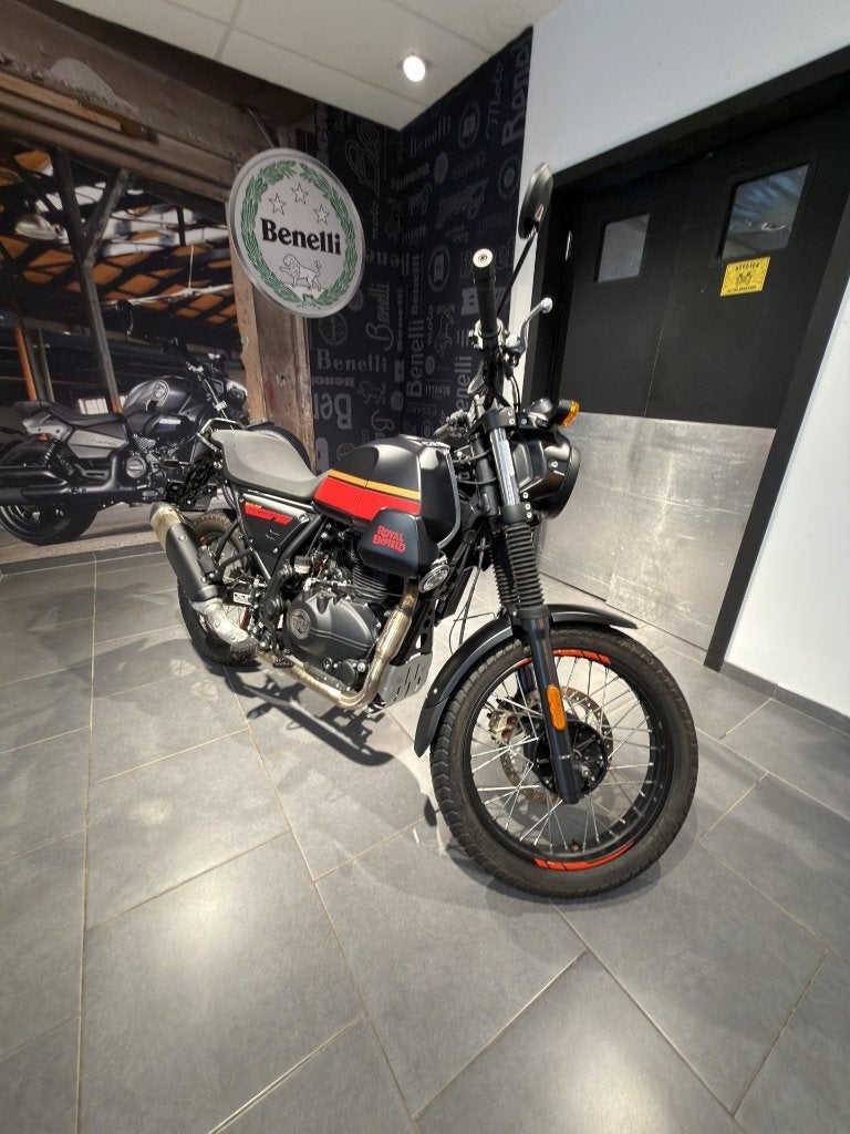 Royal Enfield Scram 411 - 2026 - 2 022 km - 1ère main, Motoren, Occasion, 411 cc, Bedrijf, Minimaal motorrijbewijs A2