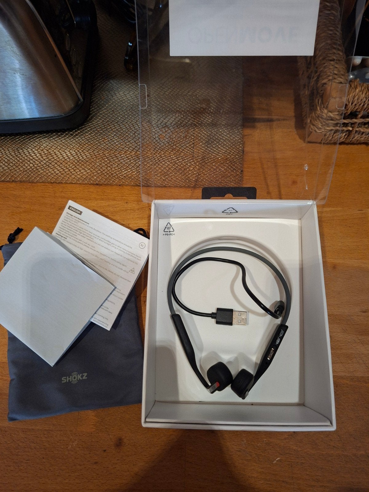 SHOKZ OpenMove, Audio, Tv en Foto, Ophalen of Verzenden, Grijs, Shokz, Draadloos