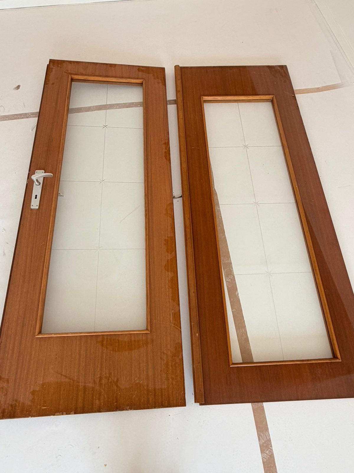 2 vintage deuren, Doe-het-zelf en Bouw, Ophalen, Minder dan 80 cm, Binnendeur, Zo goed als nieuw