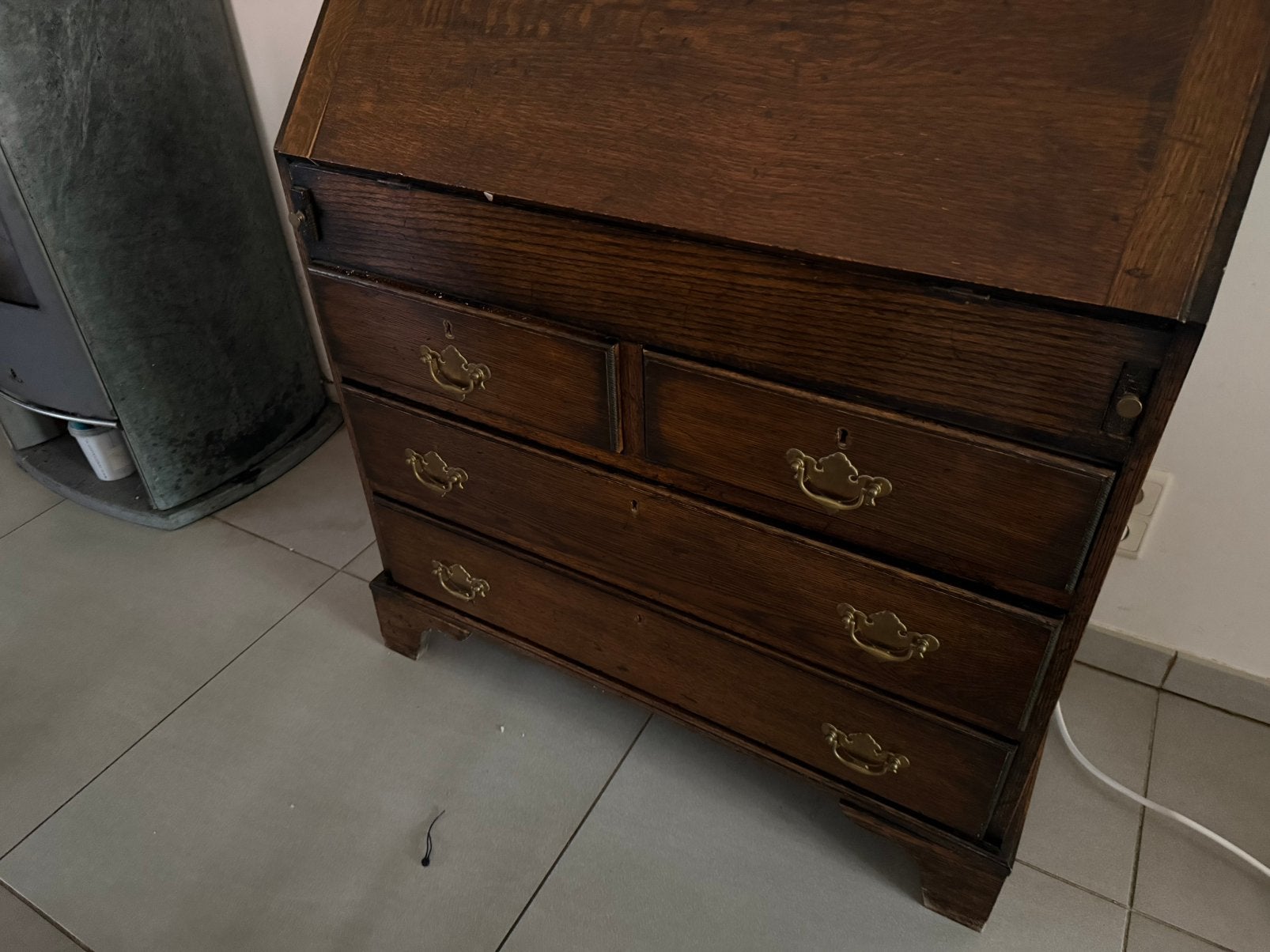 Antiek bureel - Secretaire, Ophalen, Gebruikt