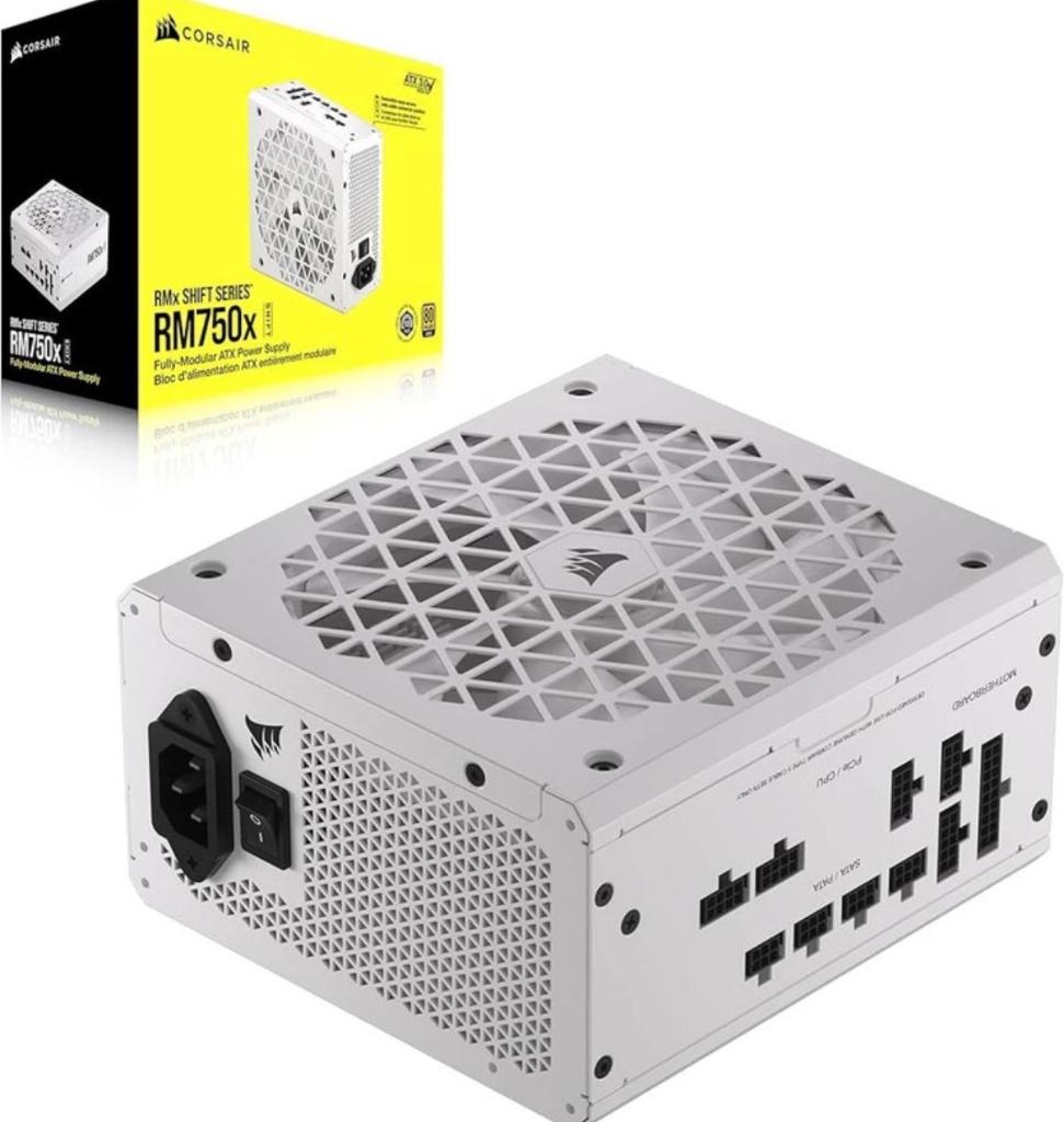 Corsair RM750x witte 750W voeding, Computers en Software, Interne voedingen, Ophalen of Verzenden, Zo goed als nieuw