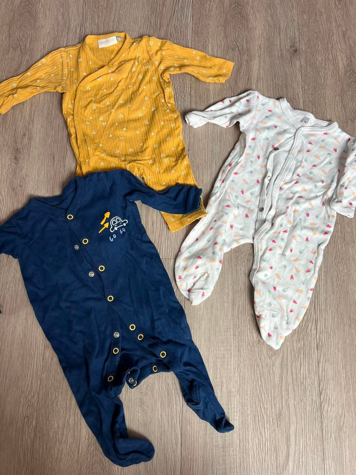 3 kruippakjes maat 56, Kinderen en Baby's, Ophalen of Verzenden, Zo goed als nieuw, Maat 56