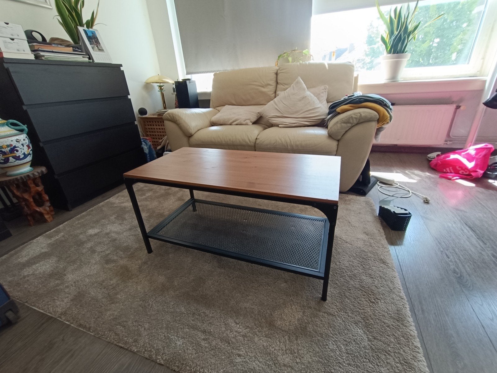 Mooie Salontafel IKEA - Houten look (Moderne stijl), Ophalen, Minder dan 50 cm, 50 tot 100 cm, Vierkant