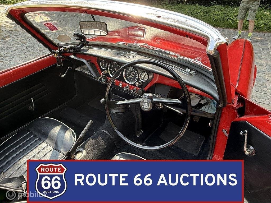 Triumph Spitfire 4 Mk1 | 1963 | Route 66 Auctions, Autos, Achat, Entreprise, Boîte manuelle, Triumph