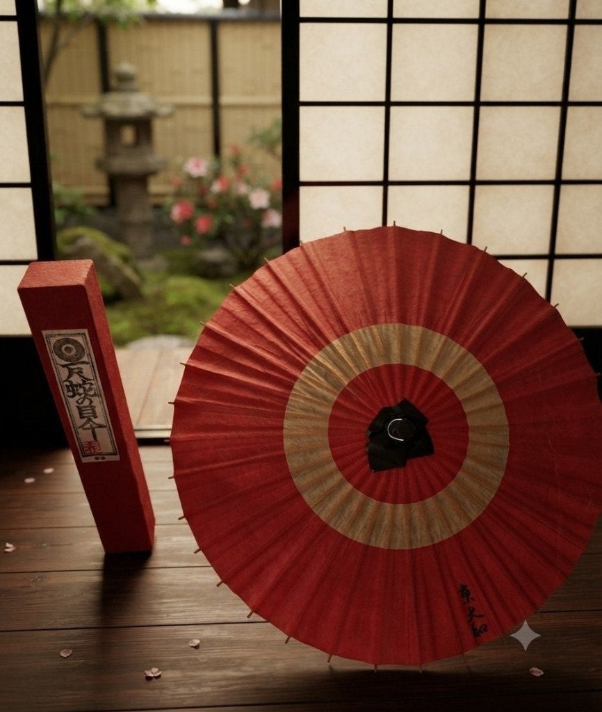 Mooie Japanse Janome-gasa Parasol, Verzenden