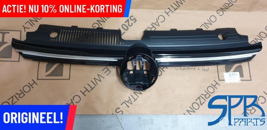 GOLF 8 VIII HIGHLINE LED Grille 5H0853651S CHROOM GRILL, Neuf, Enlèvement ou Envoi, Volkswagen, Volkswagen