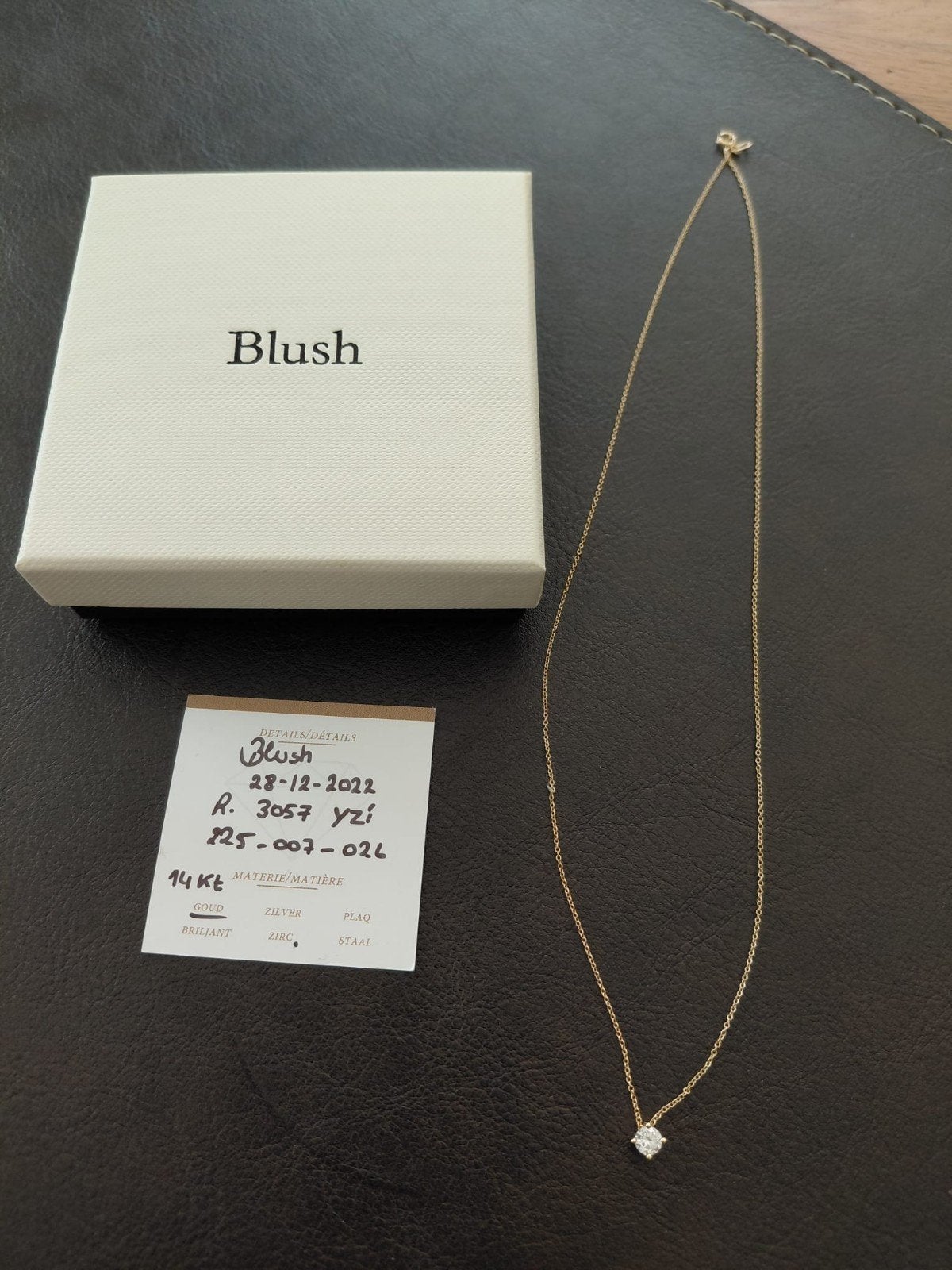 Blush gouden halsketting, Ophalen, Zo goed als nieuw, Goud, Goud