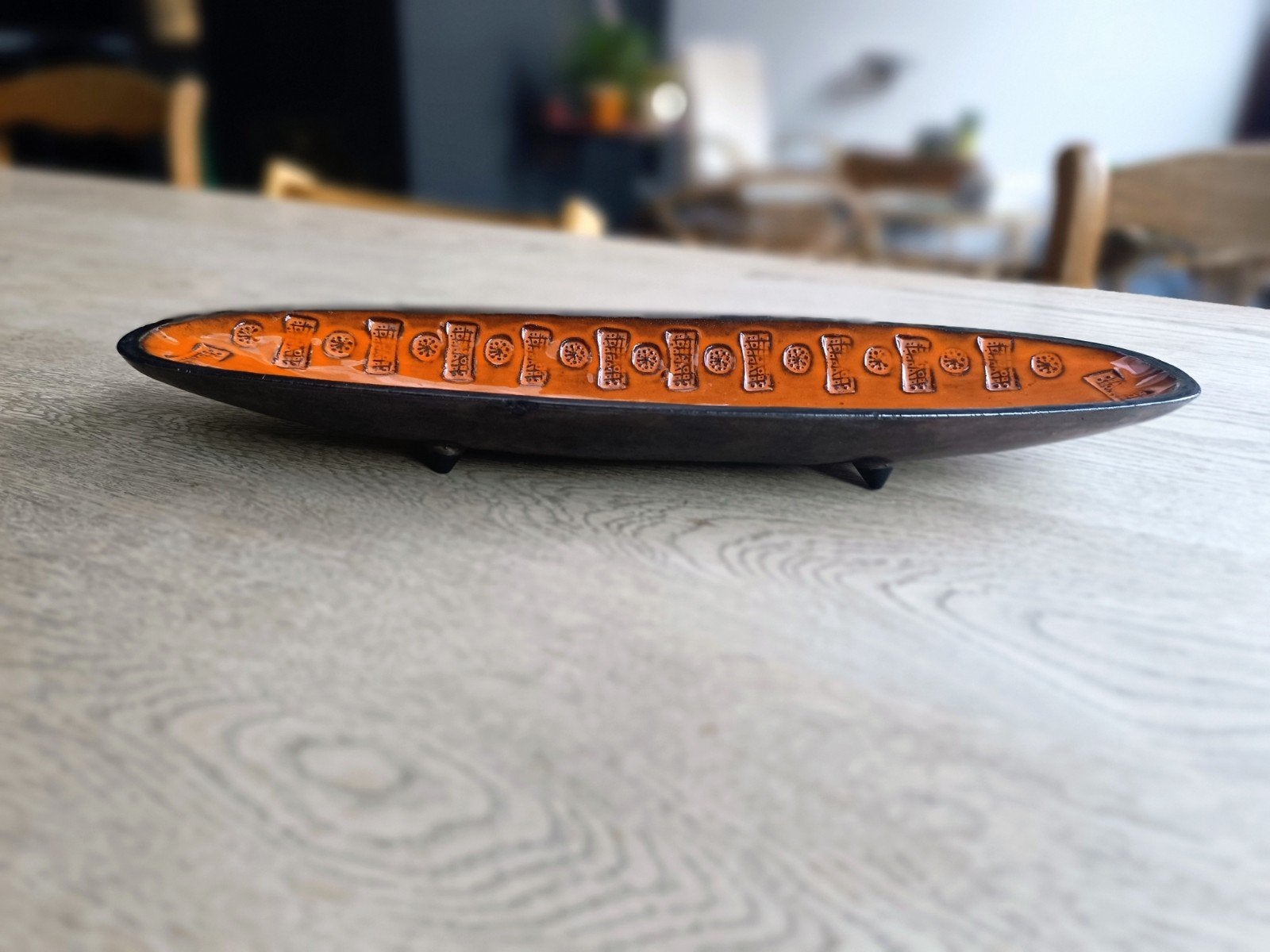 « bol de planche de surf » en céramique F. Sanchez, Antiquités & Art, Enlèvement ou Envoi