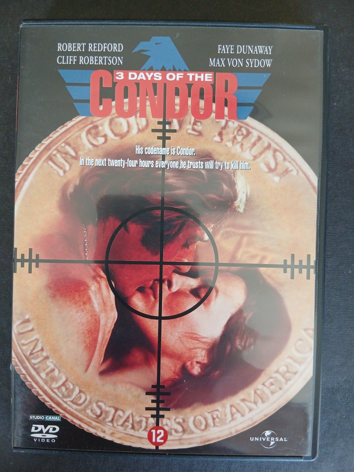 3 days of the Condor (1975) Robert Redford, Faye Dunaway, CD & DVD, Thrillers et Policier, Anglais, 1960 à 1980, À partir de 12 ans