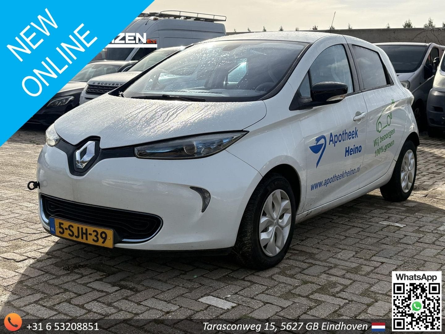 Renault ZOE Q210 Zen Quickcharge 22 kWh (ex Accu) | LET OP A, Automaat, 22 kWh, Wit, 210 km
