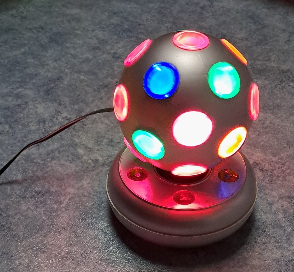 Boule disco Lumineuse et rotative, Enlèvement, Utilisé, Garçon ou Fille