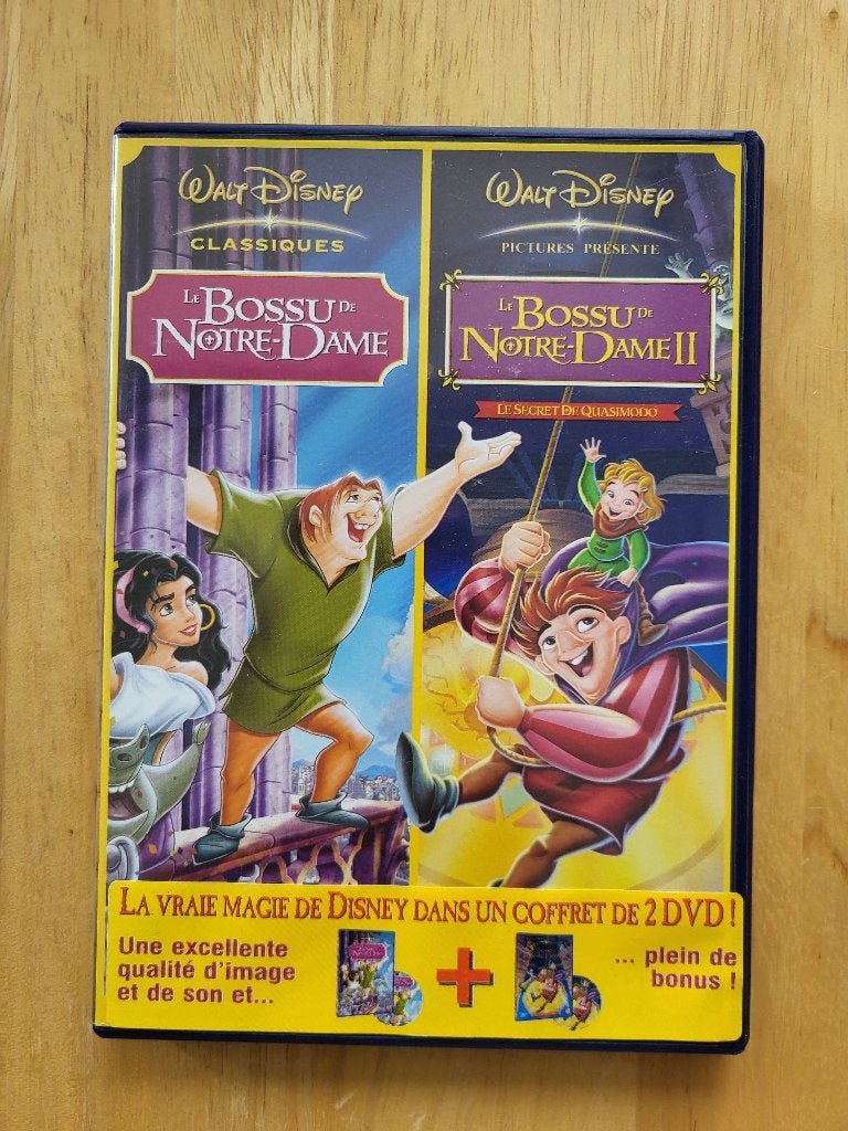Pack DVD Disney Le Bossu de Notre-Dame 1 & 2, Néerlandais, Néerlandais, Matériel bonus, Tous les âges