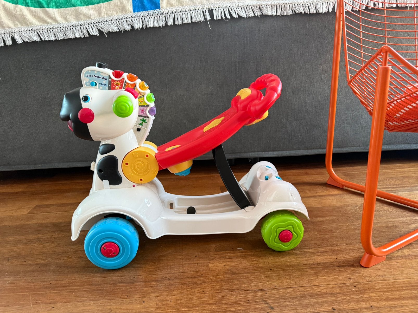 VTech 3-in-1 Zebra Scooter – loopwagen, loopfiets en step, Enlèvement, Comme neuf