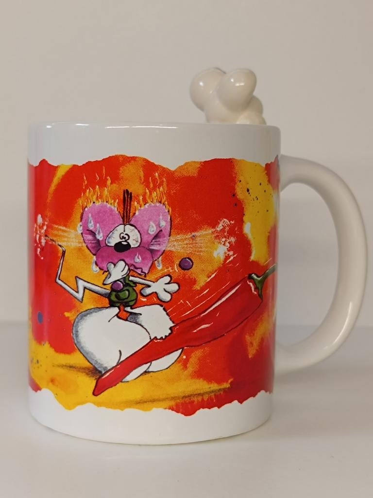 Diddl pas op ! hete vloeistof ! 3D mok, Verzamelen, Diddl, Ophalen of Verzenden, Diddl