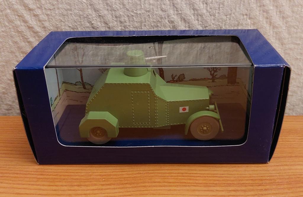 Voiture Tintin Atlas 1/43 « La voiture de mitrailleuse blind, Enlèvement ou Envoi, Tintin, Comme neuf, Statue ou Figurine
