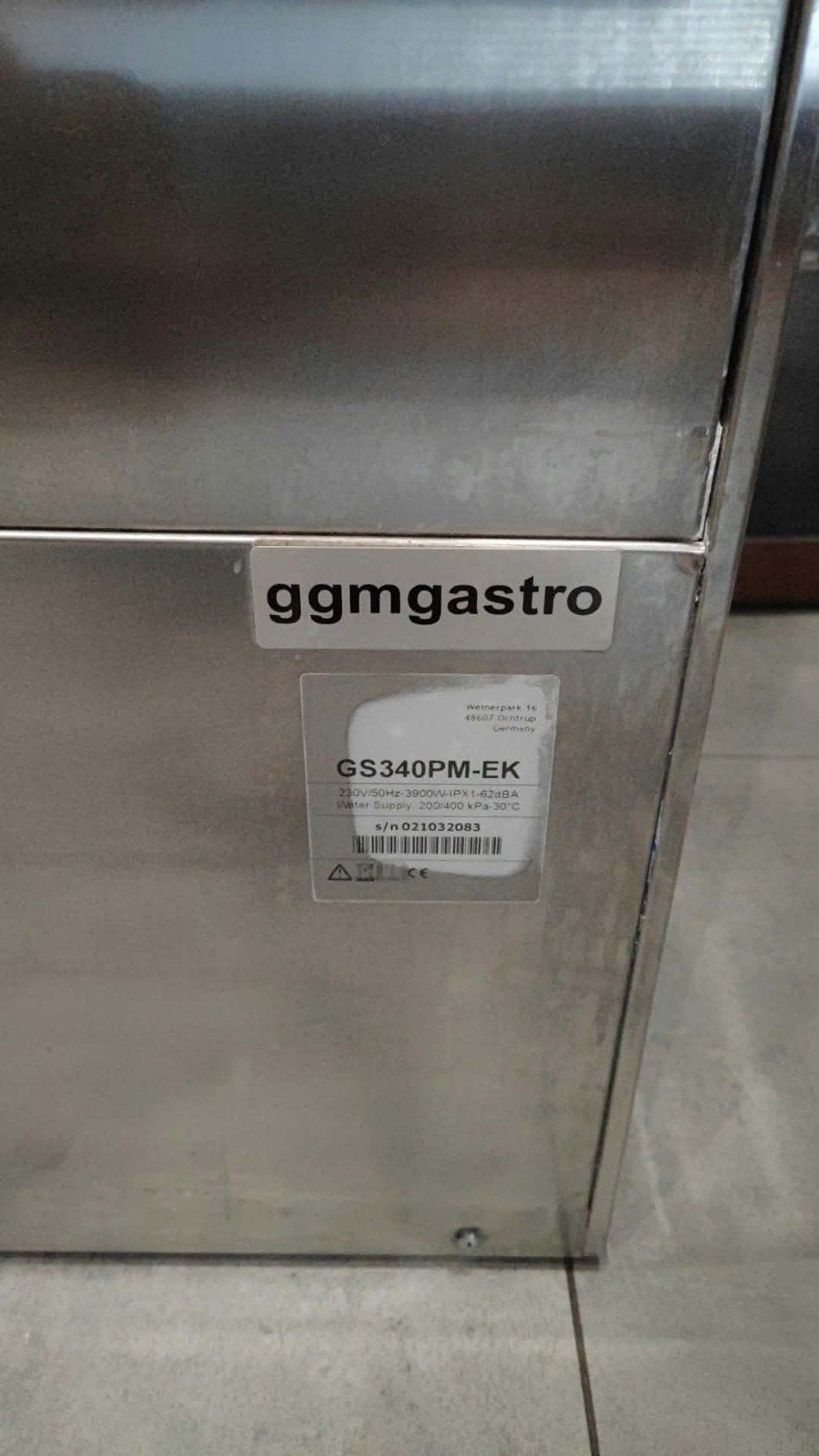 Lave vaisselle GGM Gastro GS340PM-EK, Articles professionnels, Enlèvement, Utilisé