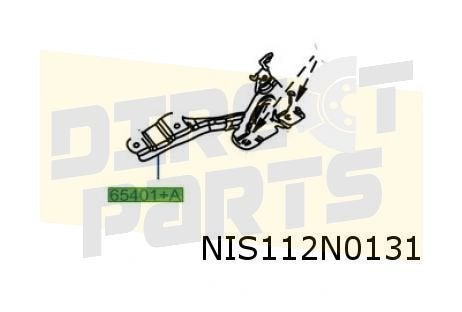 Nissan Townstar / Renault Kangoo motorkapscharnier Links Ori, Auto-onderdelen, -, Nieuw, -, Motorkap