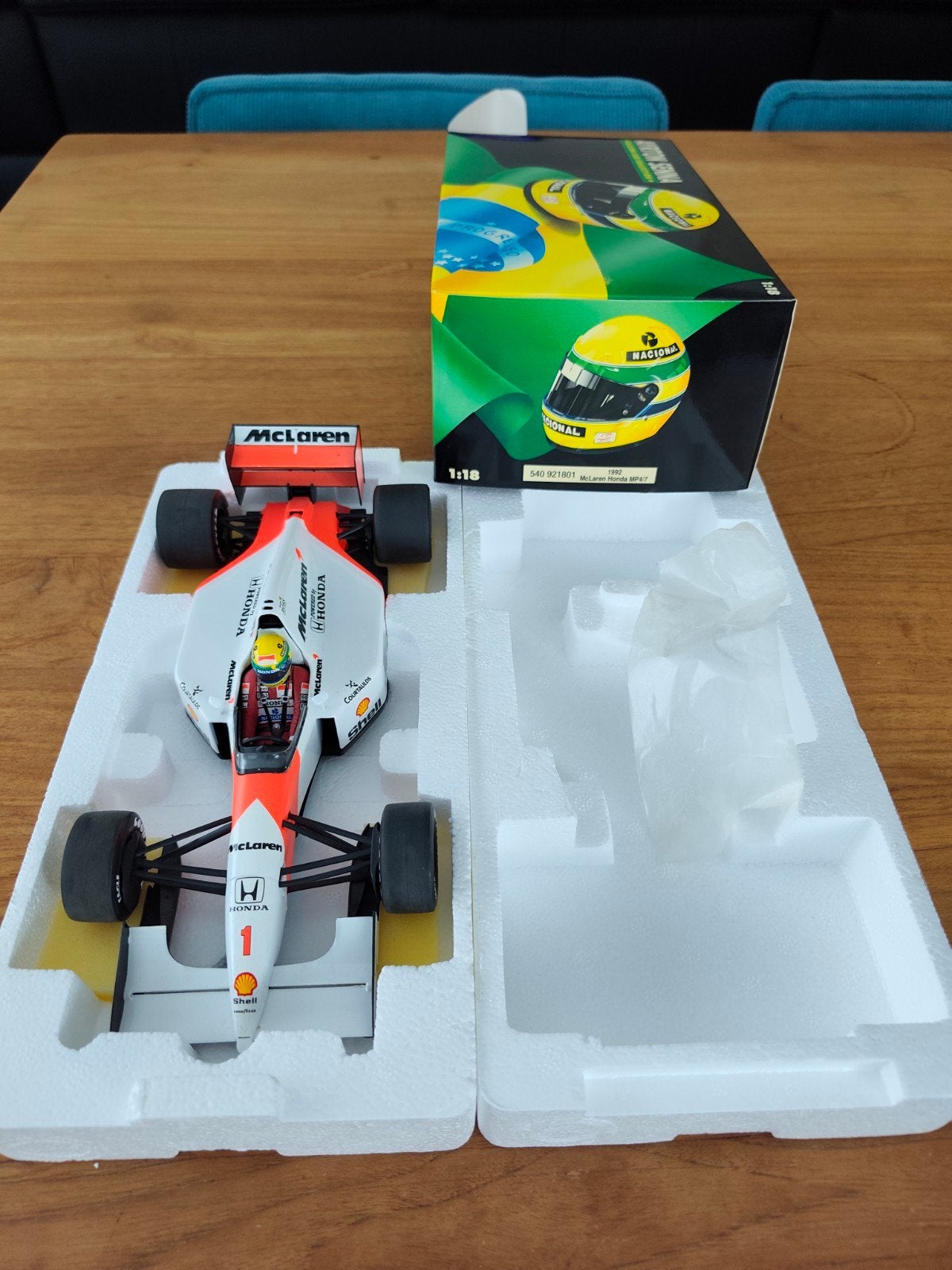 Senna MP4/7 1992, Verzamelen, Ophalen of Verzenden, Zo goed als nieuw, Formule 1