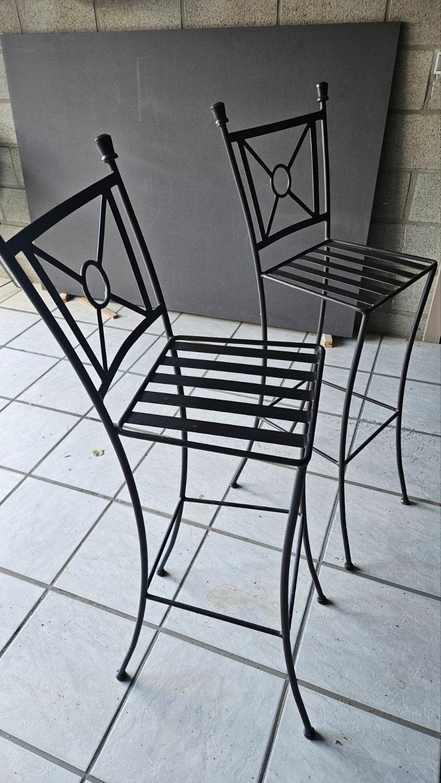 prachtige smeedijzeren stoelen, Huis en Inrichting, Ophalen