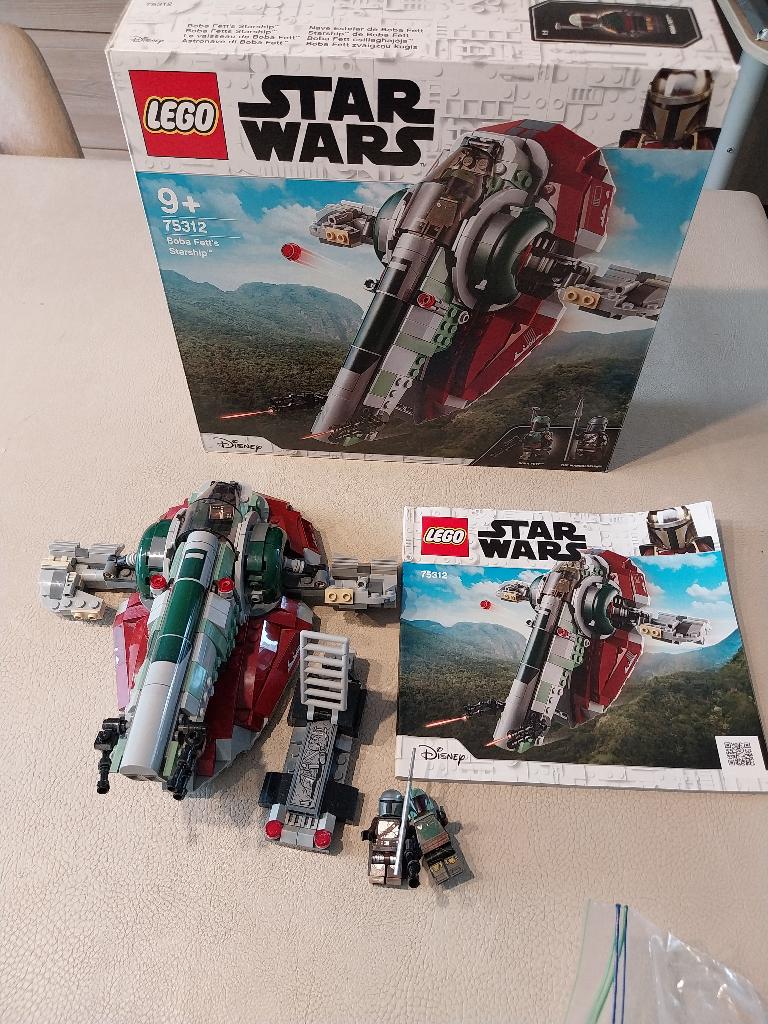 lego star wars 75312 Boba Fett's Starship, Star Wars, Lego, Ophalen of Verzenden, Zo goed als nieuw