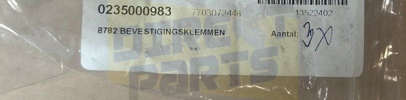 Renault Twingo( 07/07-6/14) bevestingklemmen Origineel! 7703, Neuf, Renault, -, -