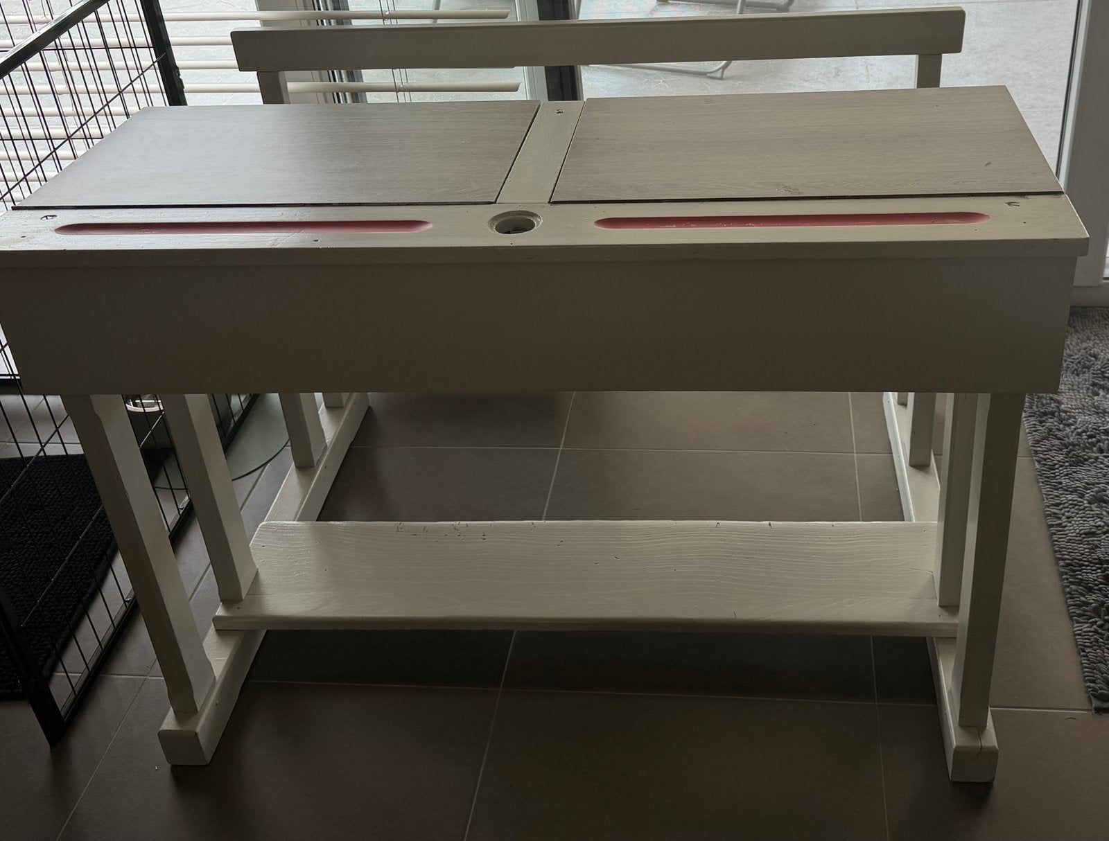 Schoolbank, Huis en Inrichting, Ophalen, Opbergruimte, Gebruikt, Hout