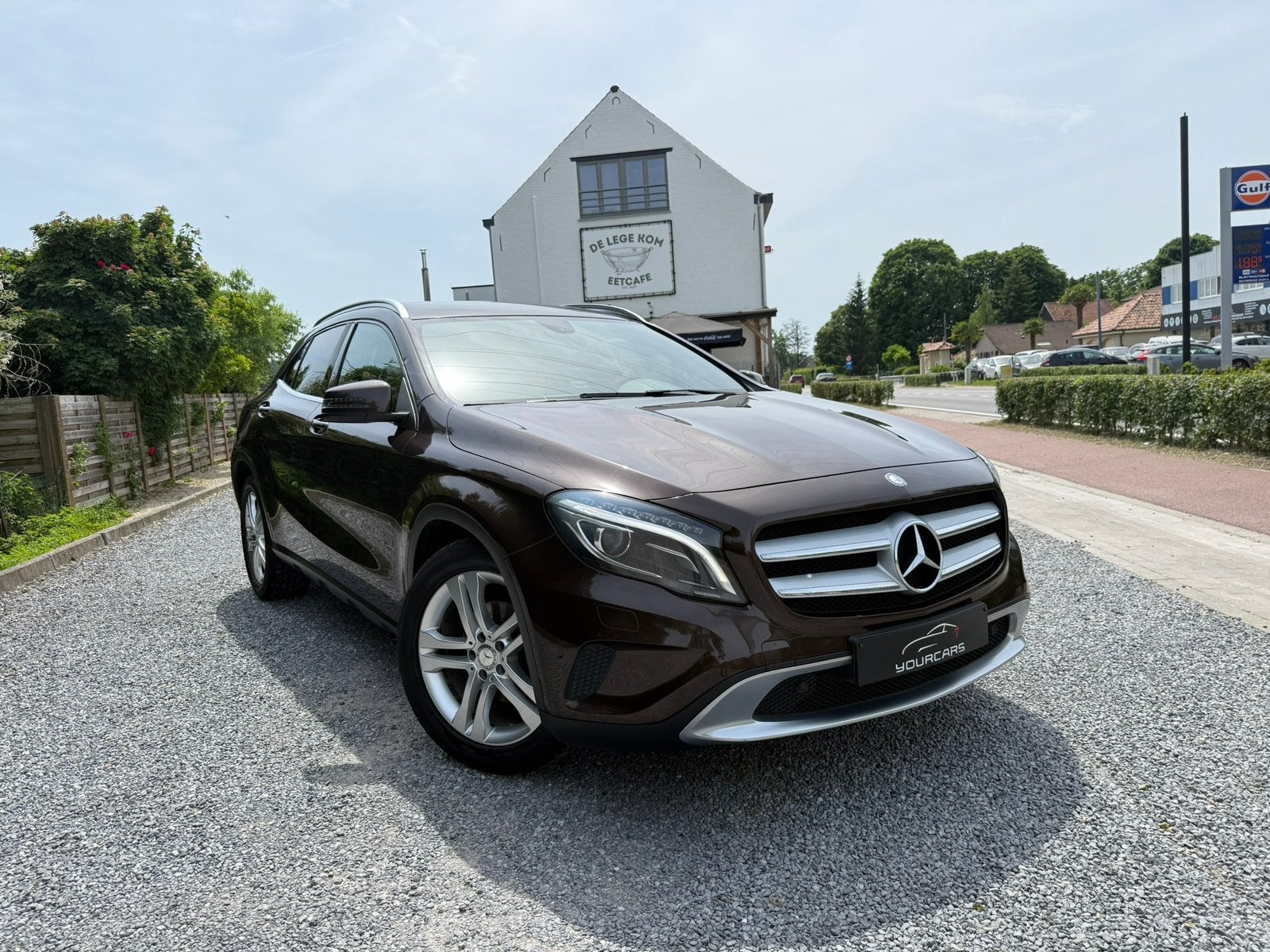Mercedes-Benz GLA 200d 4-Matic * XENON * LEDER * EURO 6, 4 cilinders, Bruin, Leder, Bedrijf