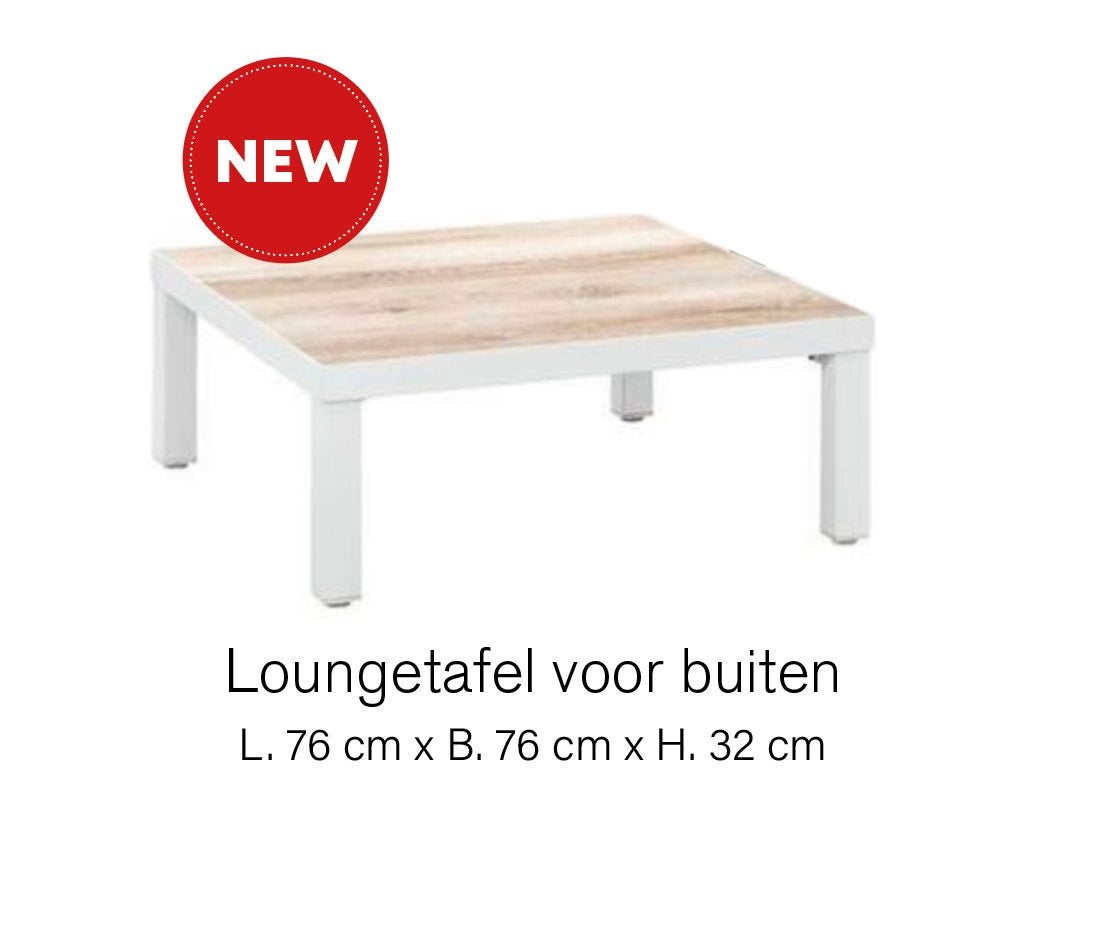 Nieuwe loungetafel, nog in verpakking, Tuin en Terras, Ophalen, Nieuw, Vierkant, Aluminium