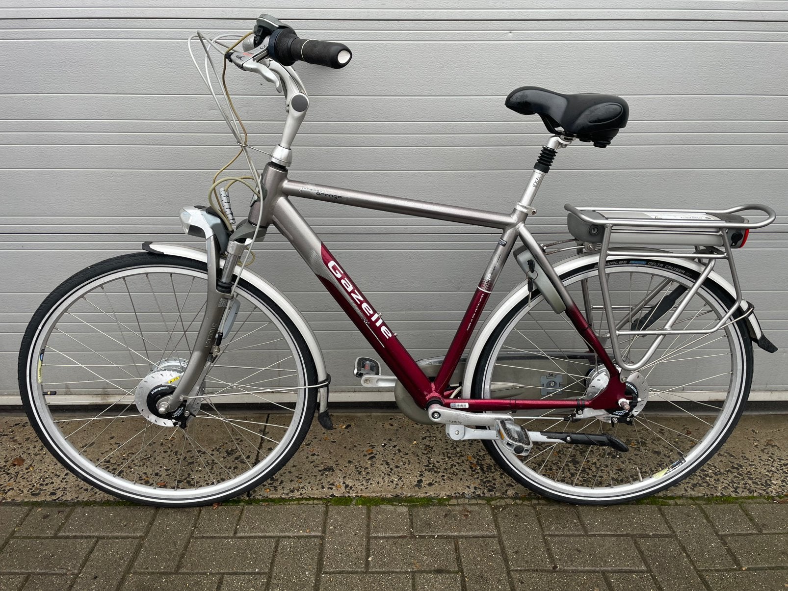 Elektrische herenfiets maat L, Ophalen, Zo goed als nieuw