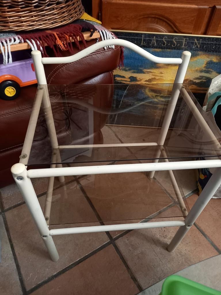 Bijzettafel, Ophalen, Glas