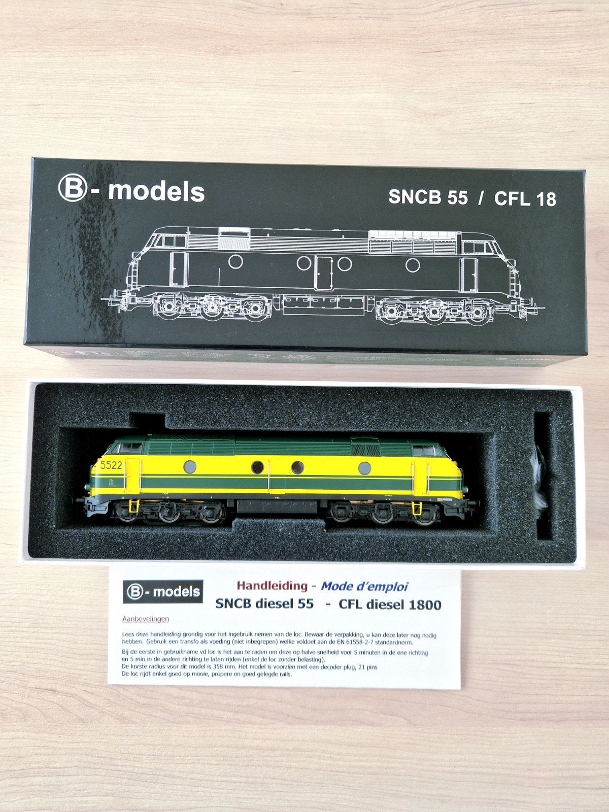Modèles B, Diesel 5522 NMBS, MFX audio numérique AC, Neuf, Autres marques, Enlèvement ou Envoi, Courant alternatif