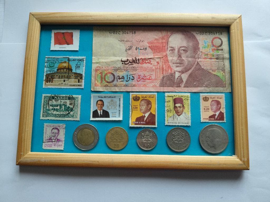 postzegels, munten , Marokko, Postzegels en Munten, Munten | Afrika, Ophalen of Verzenden, Overige landen, Setje