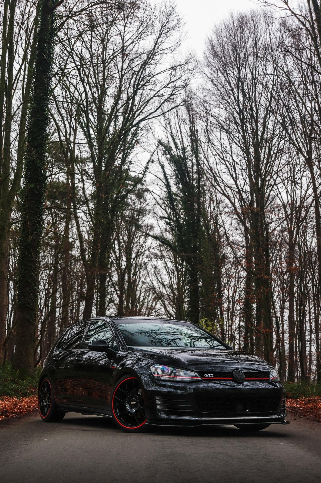 Volkswagen golf 7 GTI, Zwart, Zwart, Leder, Handgeschakeld