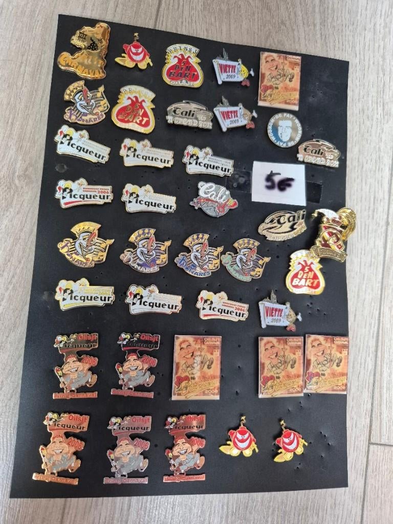Pins Prins Carnaval Aalst en kandidaat Prins Carnaval, Verzamelen, Ophalen of Verzenden