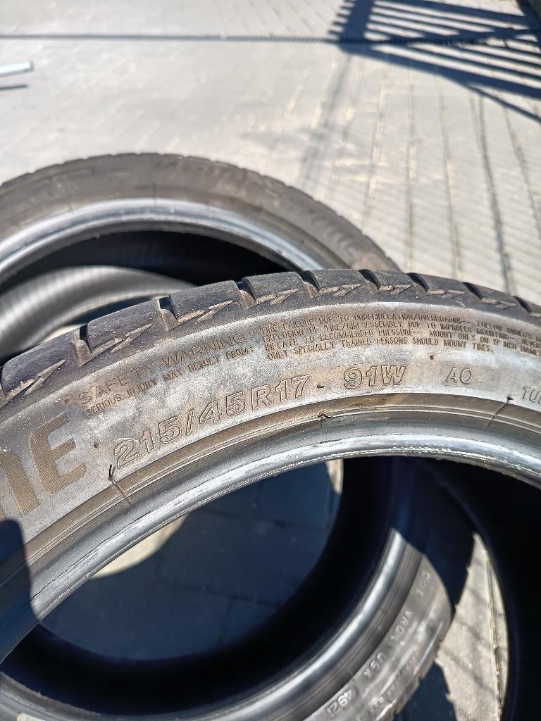 4 Pneus été Brigerton 215/45 R17, 215 mm, Pneus été, Enlèvement, Utilisé