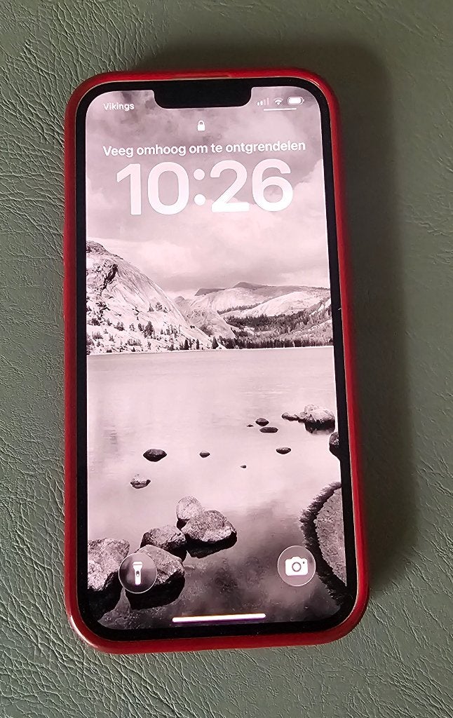 Prachtige iPhone 13 128GB Wit – Krasvrij - rood hoesje, 128 GB, IPhone 13, Ophalen of Verzenden, Zo goed als nieuw