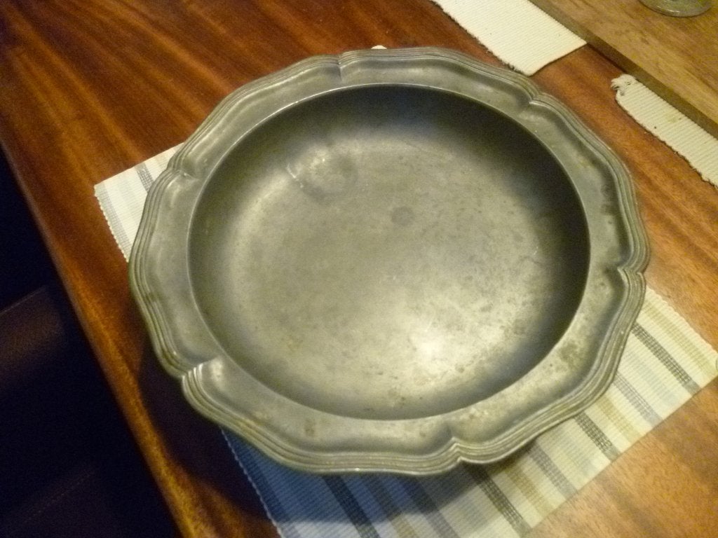 tinnen schaal, Antiek en Kunst, Ophalen
