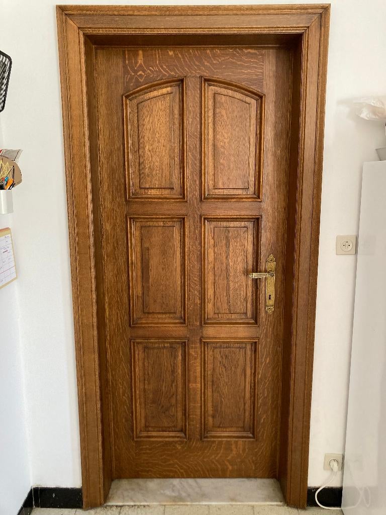 Massieve houten deuren, Ophalen, Gebruikt, 80 tot 100 cm, Binnendeur