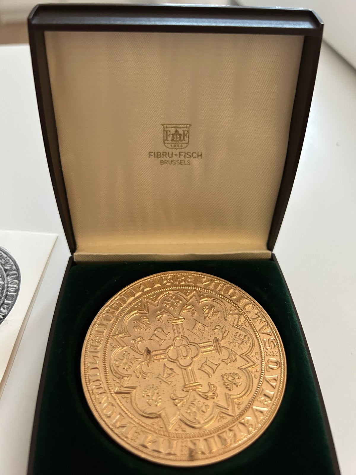Medaille De oude goude helm, Ophalen of Verzenden, Brons